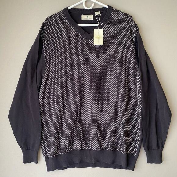 ❤️ Southern pines sz XXL knit V-neck sweater NWT - Picture 1 of 8